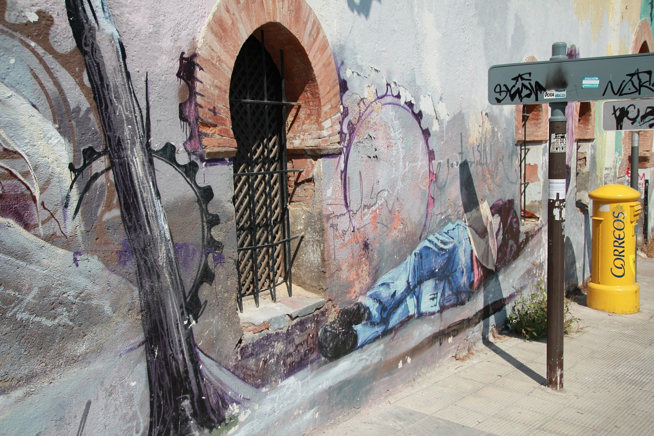 graffiti mural street art free photo