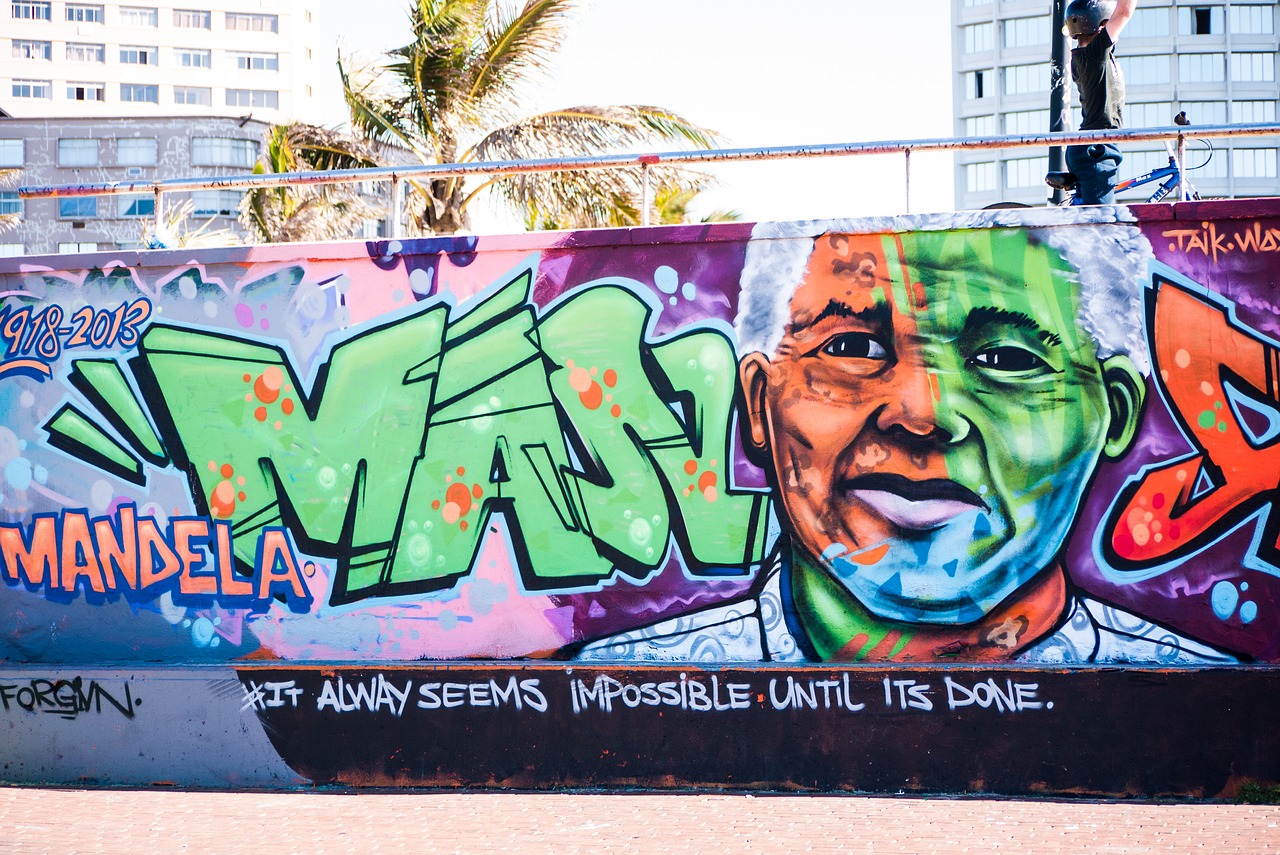 graffiti nelson mandela mandela free photo