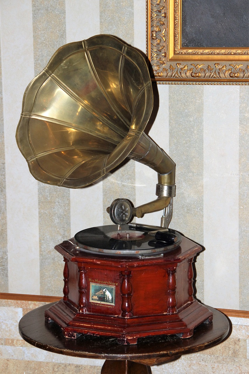 gramophone turntable shellac disc free photo