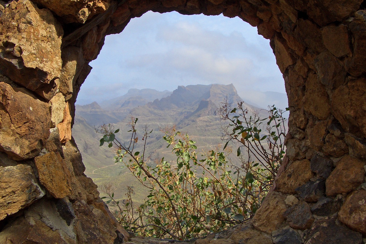 gran canaria mountain view free photo