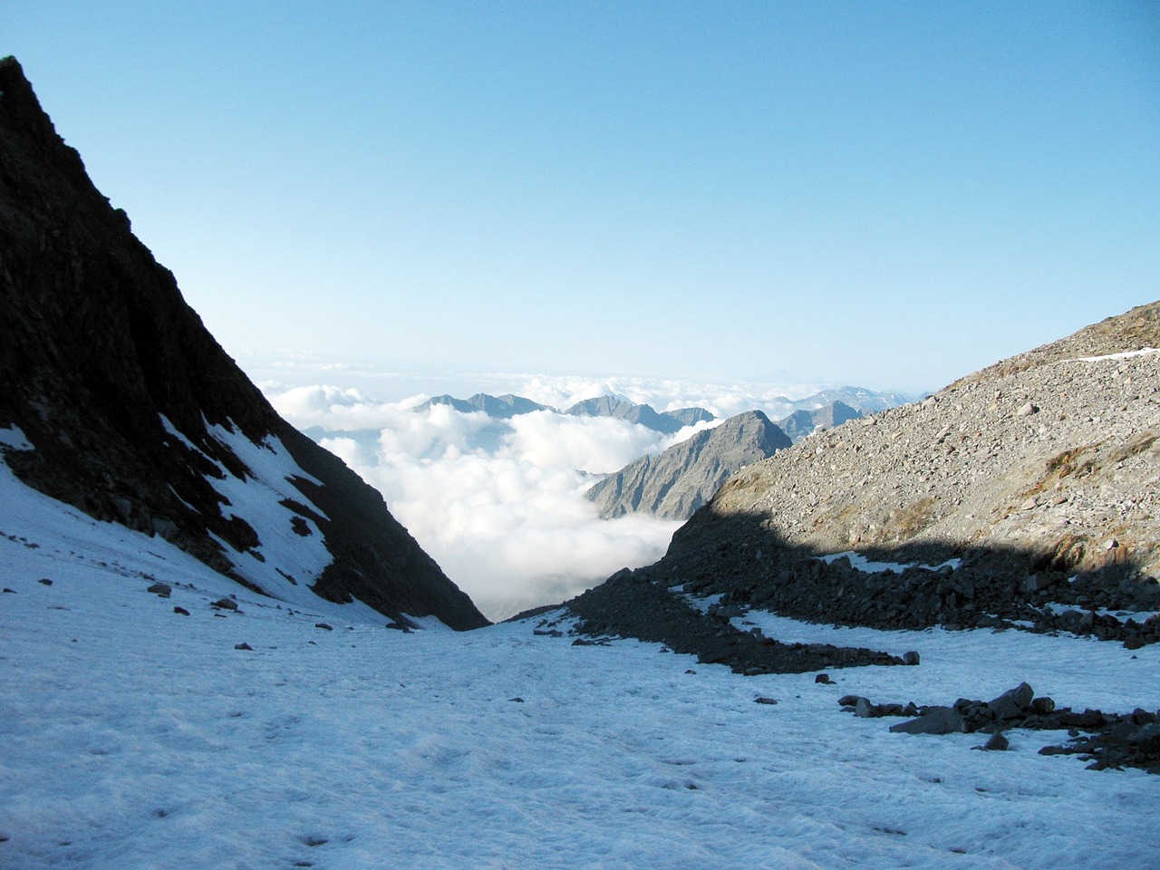 gran paradiso glacier mountain free photo