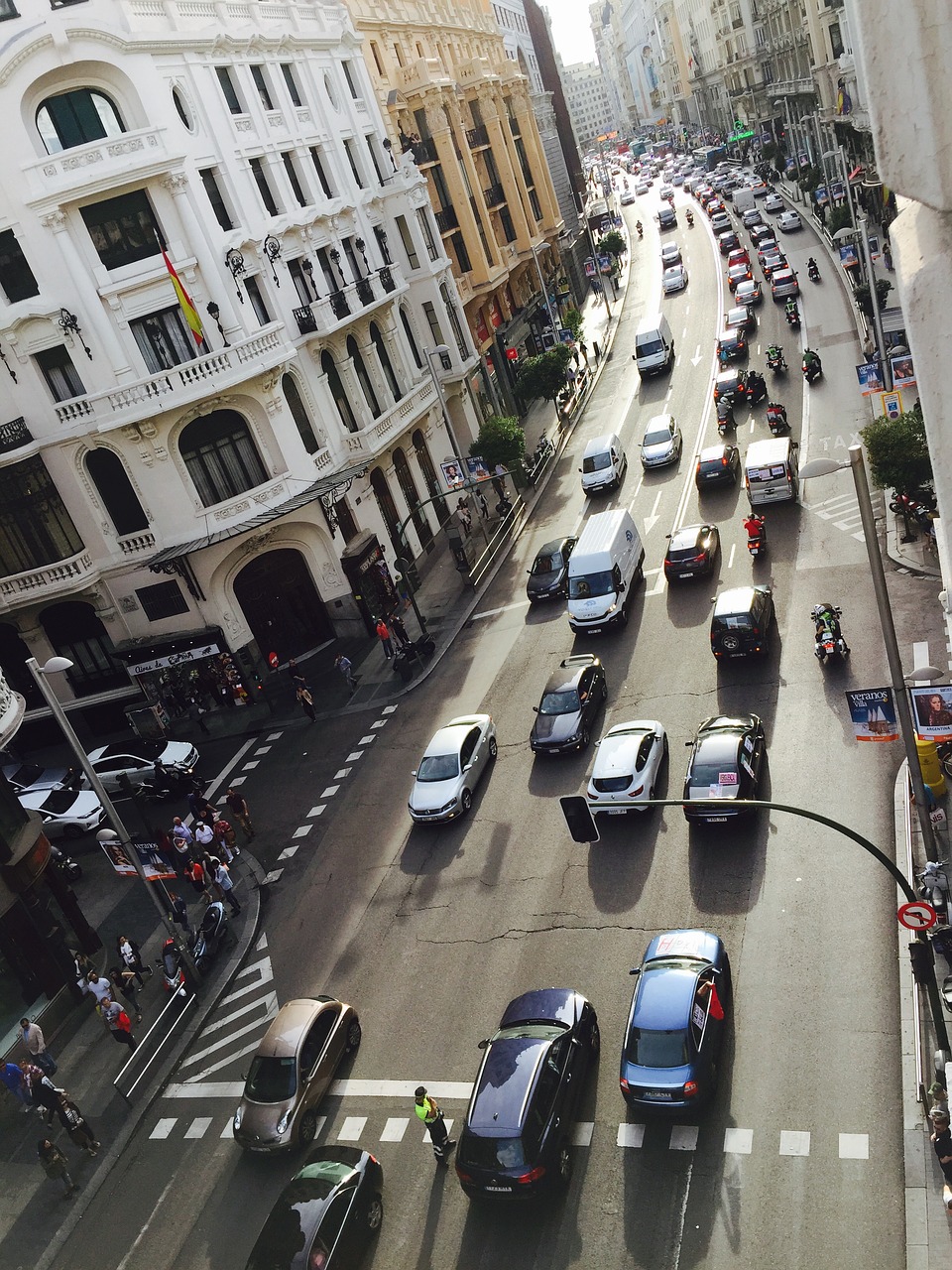 gran vía street spain free photo