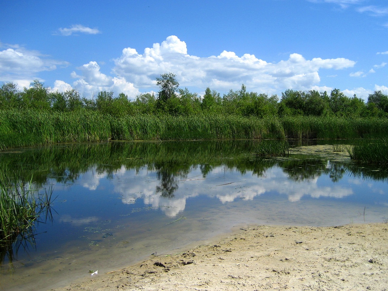 grand beach lagoon lake winnipeg free photo