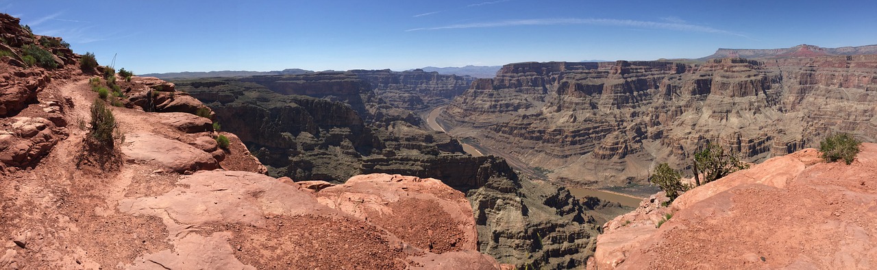 grand canyon desert panorama blue sky free photo