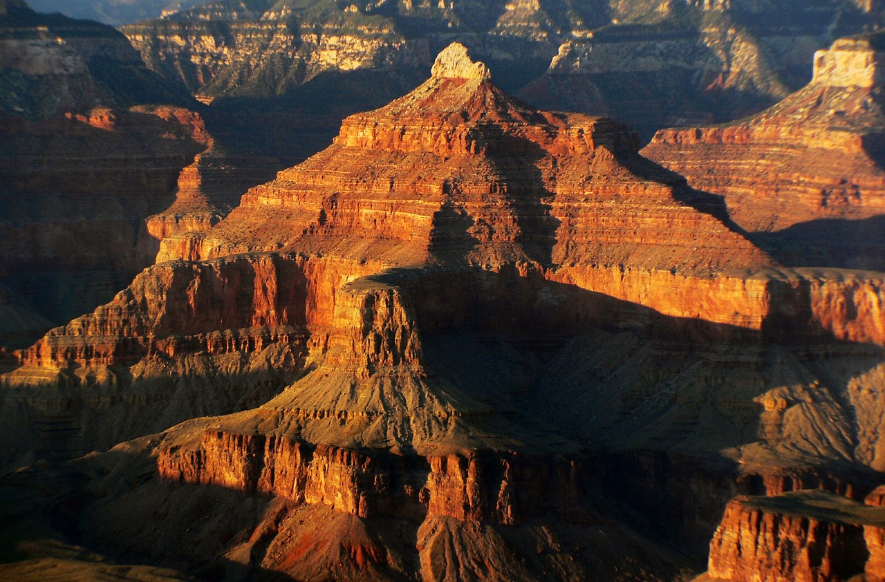 grand canyon scenic shadows free photo