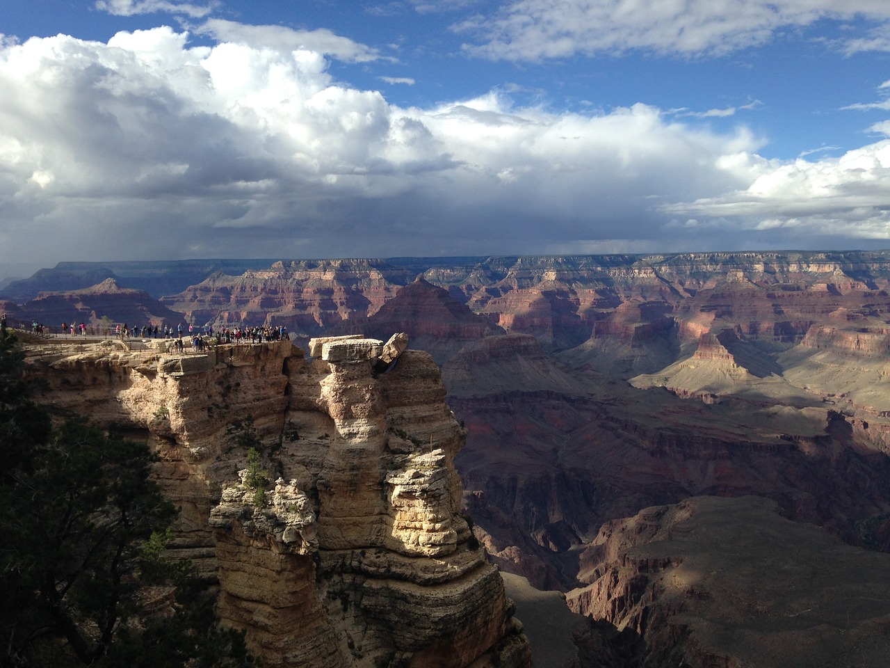 grand canyon clouds mountain free photo