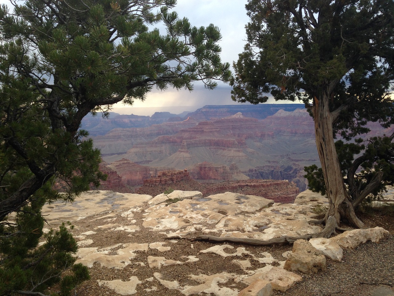 grand canyon clouds mountain free photo