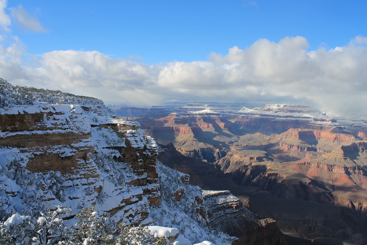 grand canyon winter canyon free photo