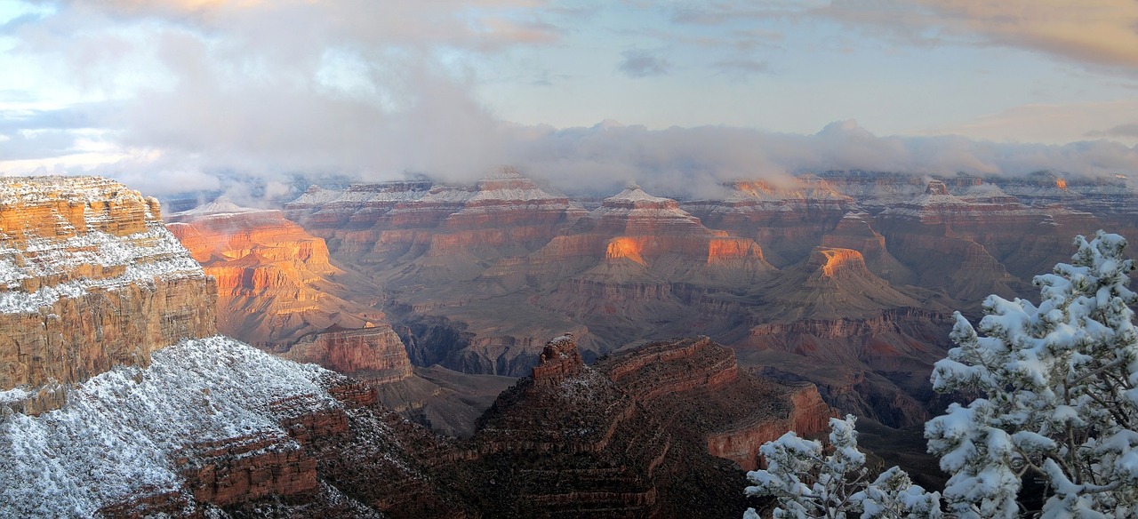 grand canyon landscape winter free photo