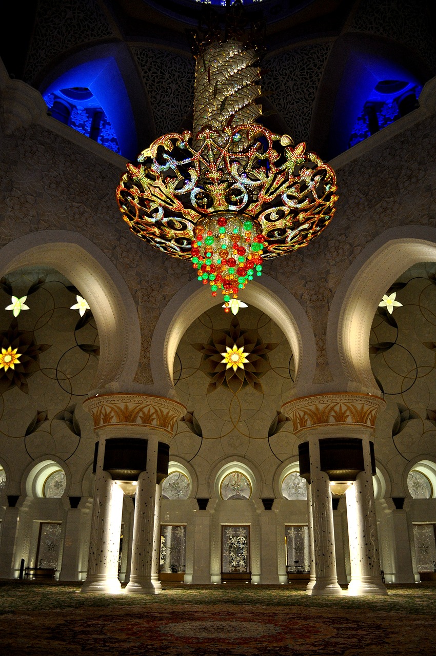 grand mosque abu dhabi uae free photo
