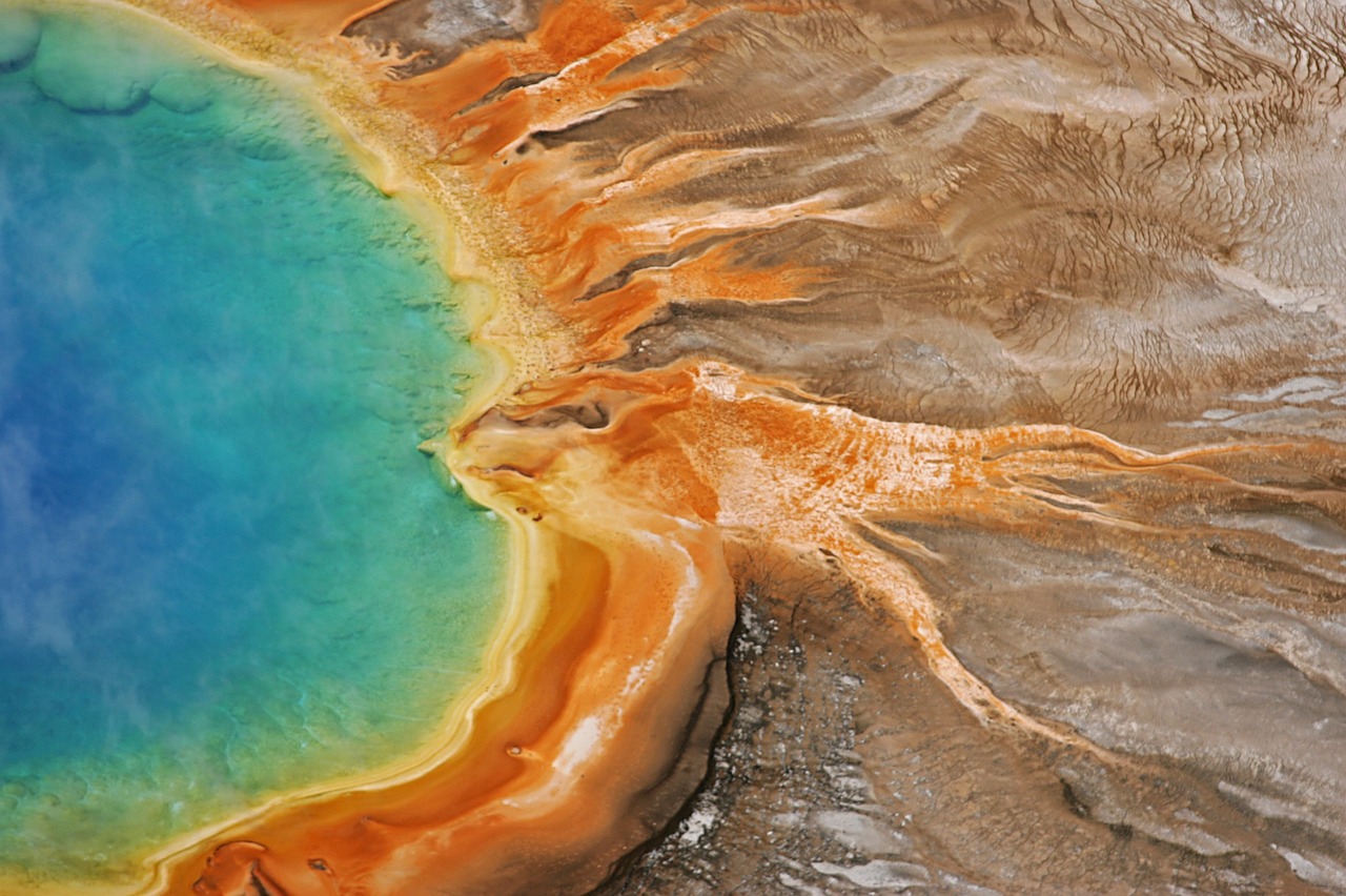 grand prismatic spring hot water free photo