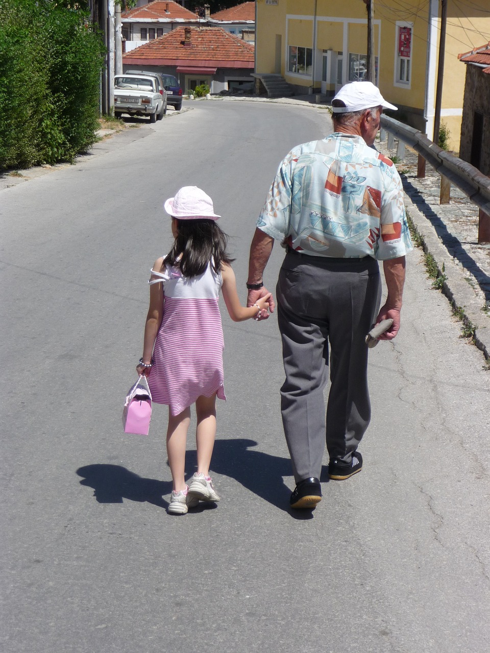 grandfather girl handbag free photo