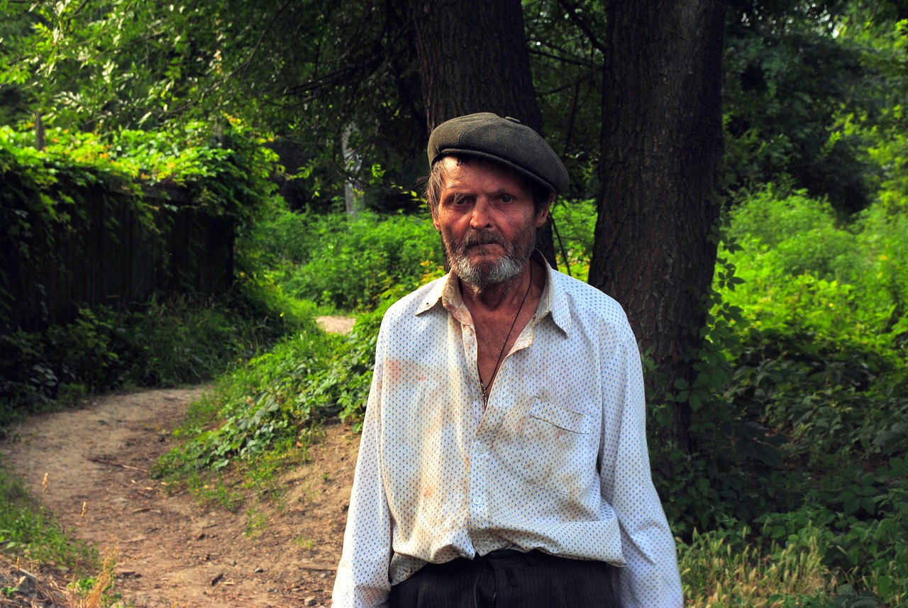 grandfather worth homeless free photo