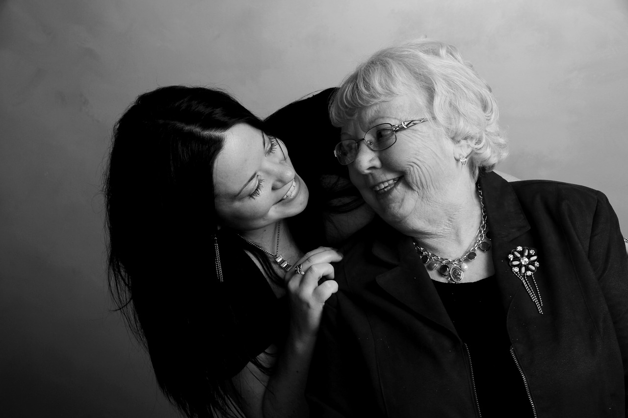 grandmother love friendship free photo