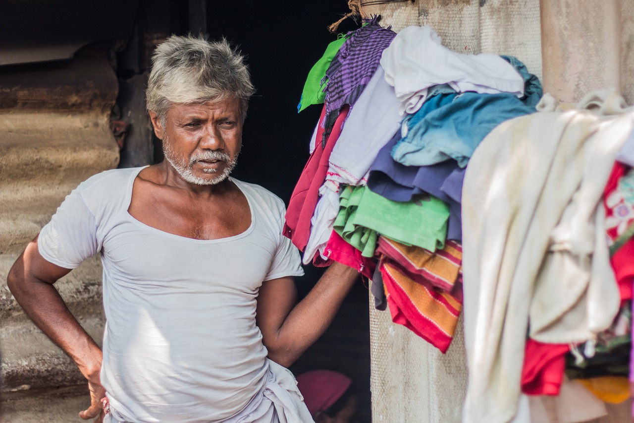 grandpa indian slum free photo