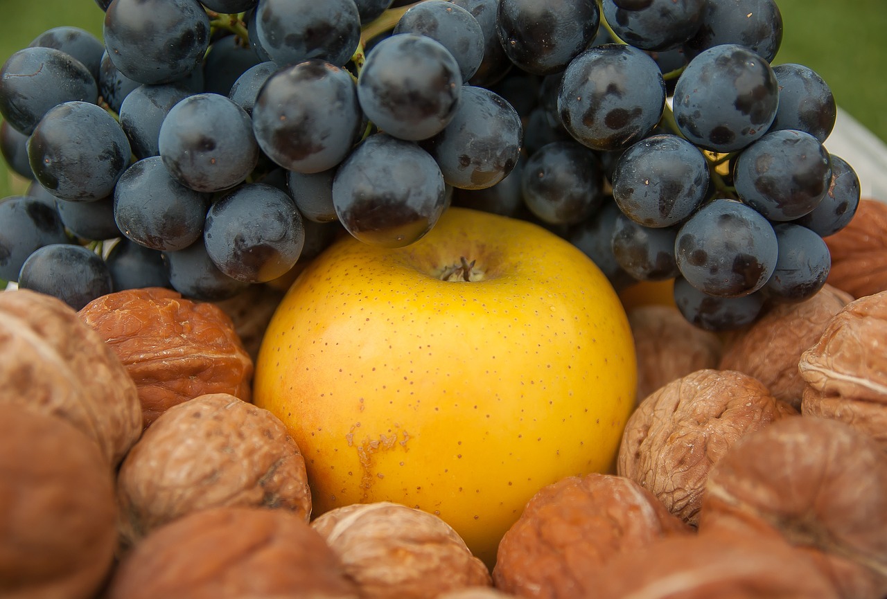 grape nuts apple fall free photo