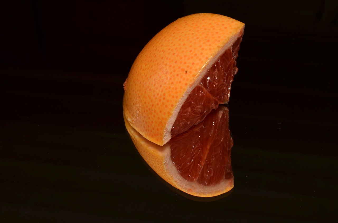 grapefruit mirror shared free photo