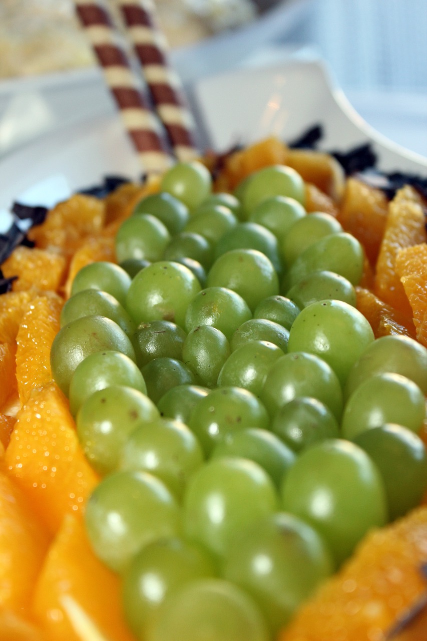 grapes oranges chocolate free photo