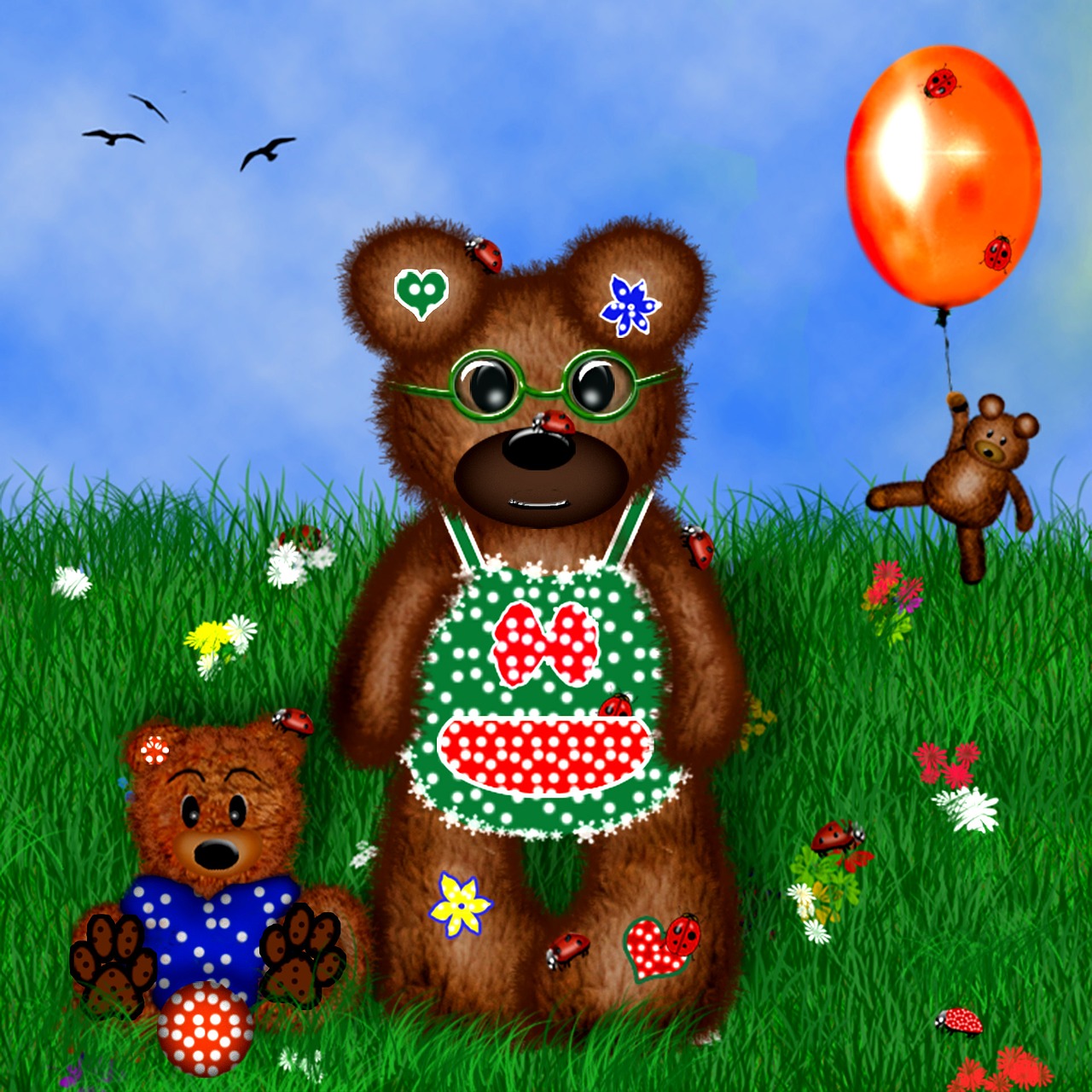 graphic teddy teddy bear free photo