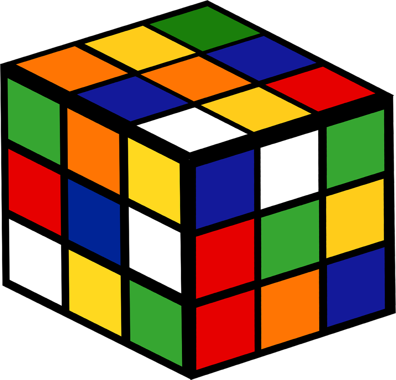 graphic  rubik's cube  game free photo