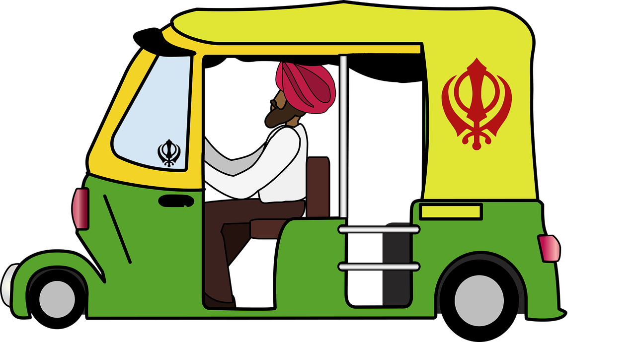graphic  india  auto rickshaw free photo