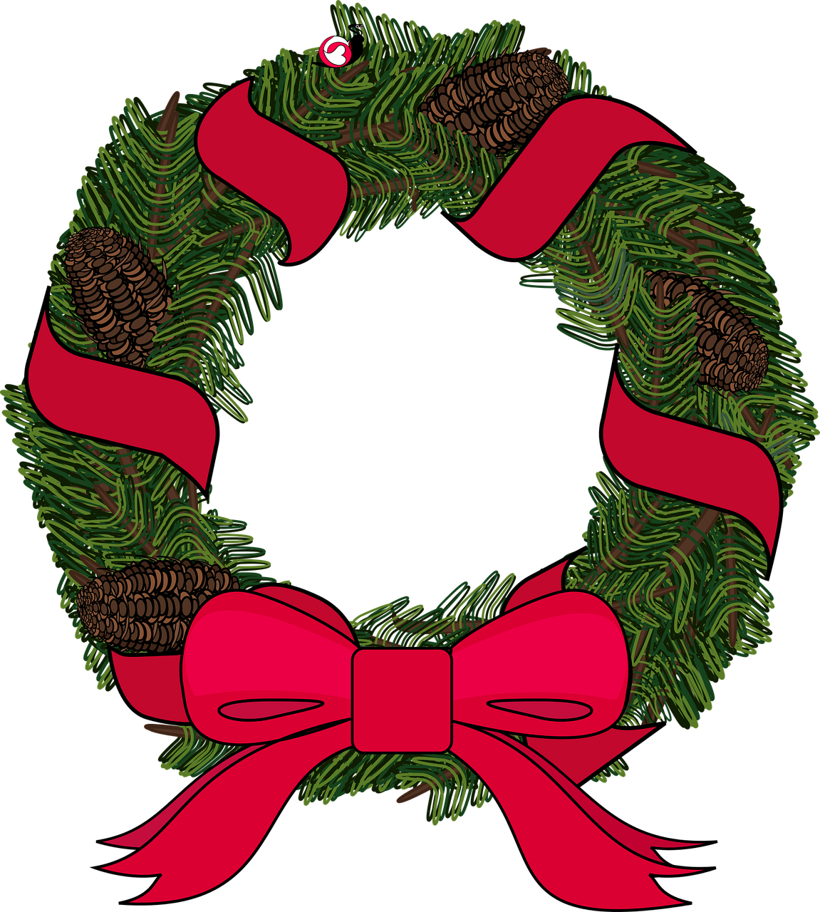 graphic  wreath  christmas free photo