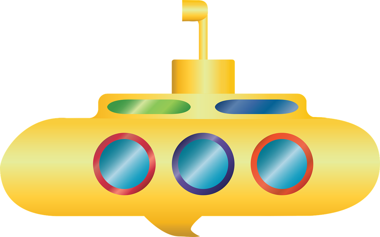 graphic  yellow submarine  submarine free photo