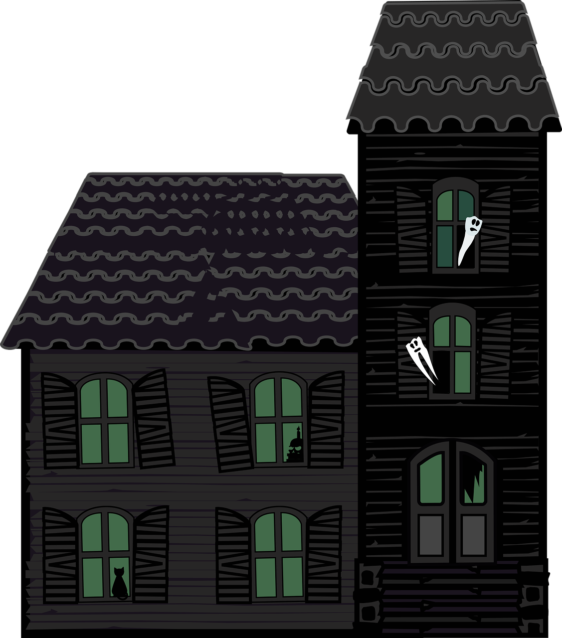 graphic  haunted house  house free photo