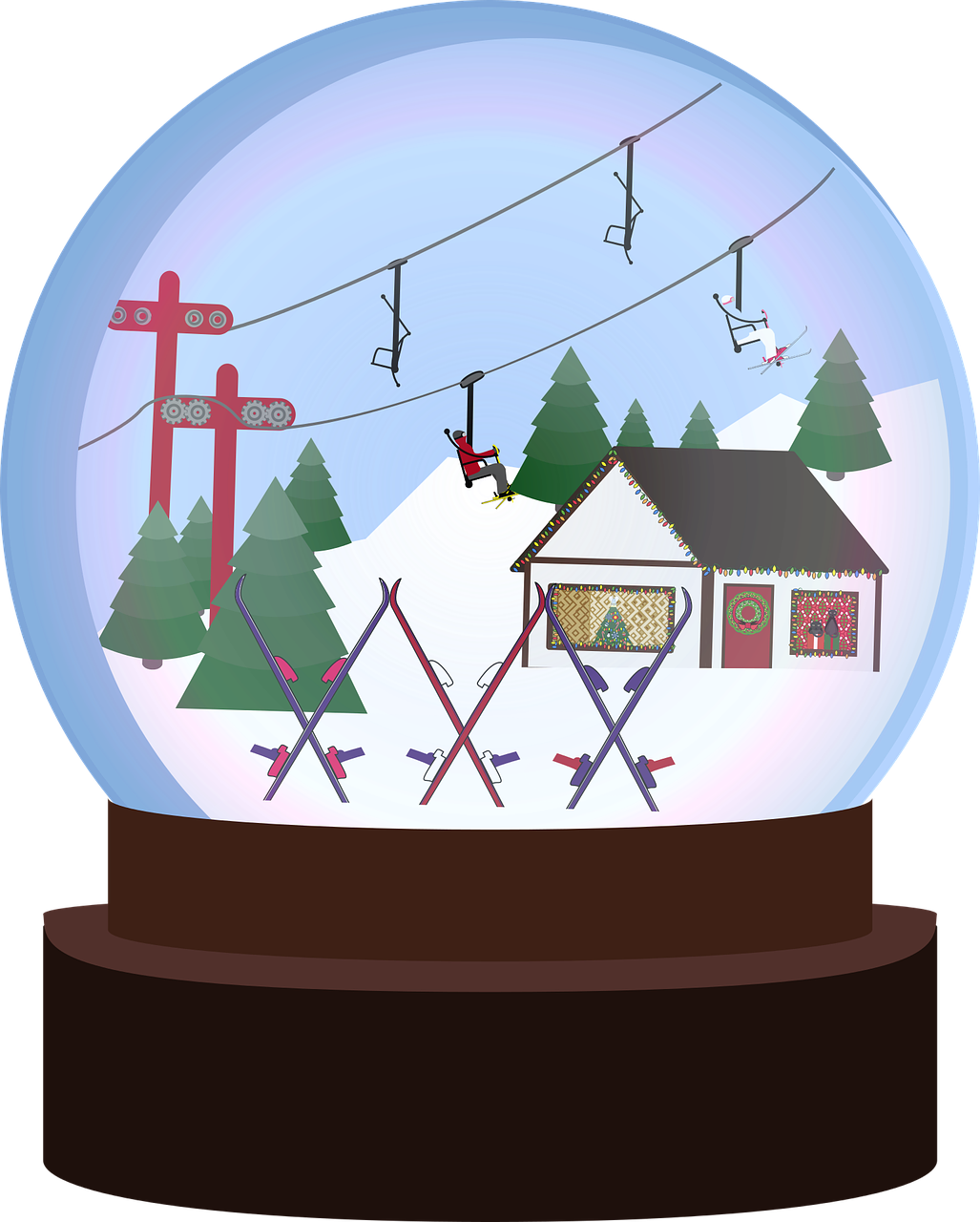 graphic  snowglobe  winter free photo