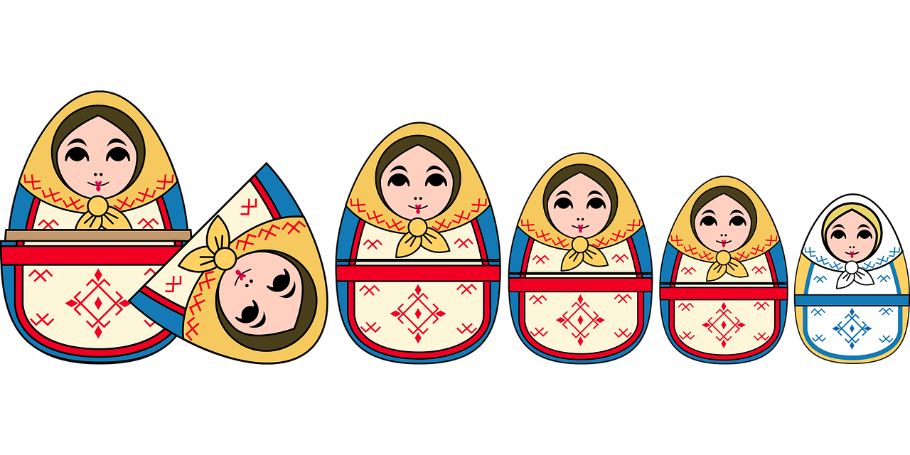 graphic  russian dolls  dolls free photo