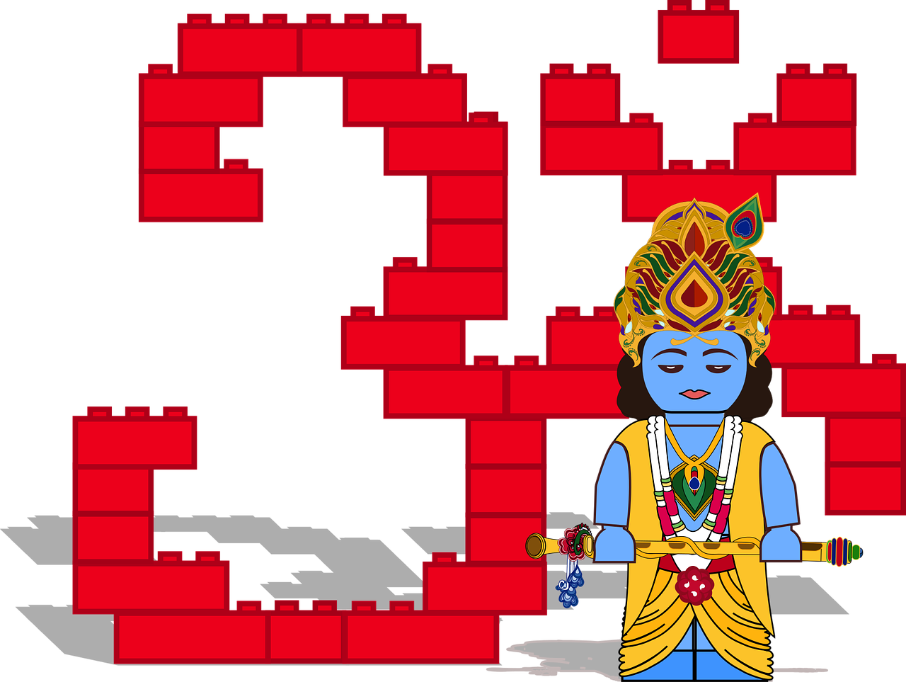 graphic  lego krishna  legos free photo