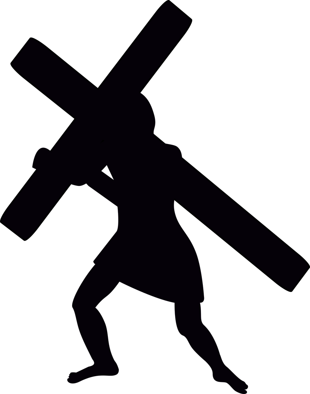 graphic  jesus silhouette  stations of the cross free photo