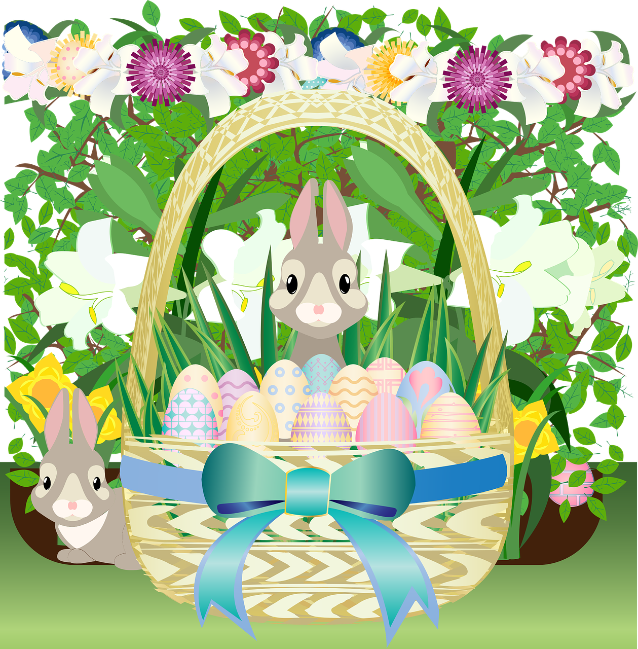 graphic  easter  easter basket free photo