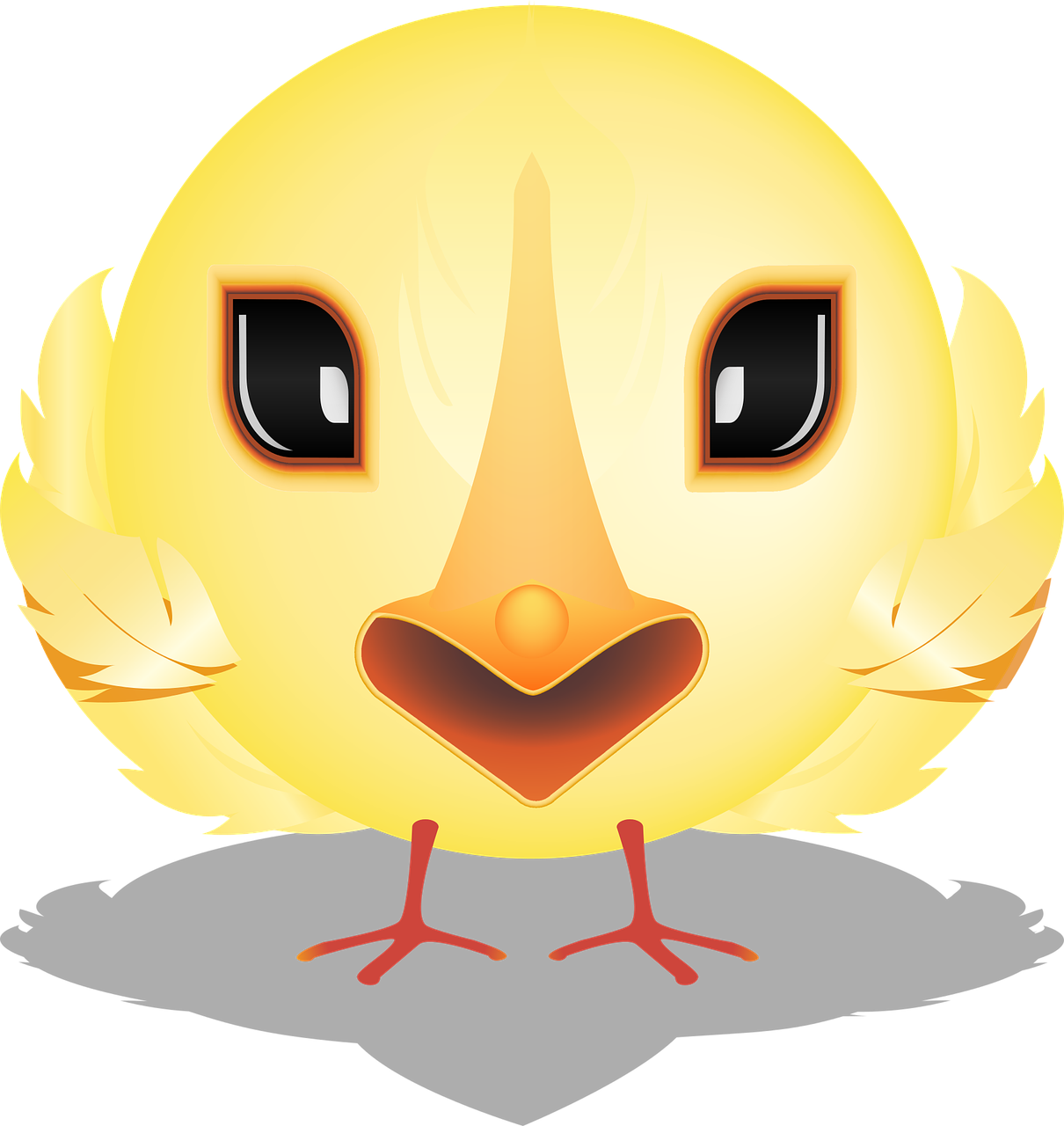 graphic  chick smiley  smiley free photo