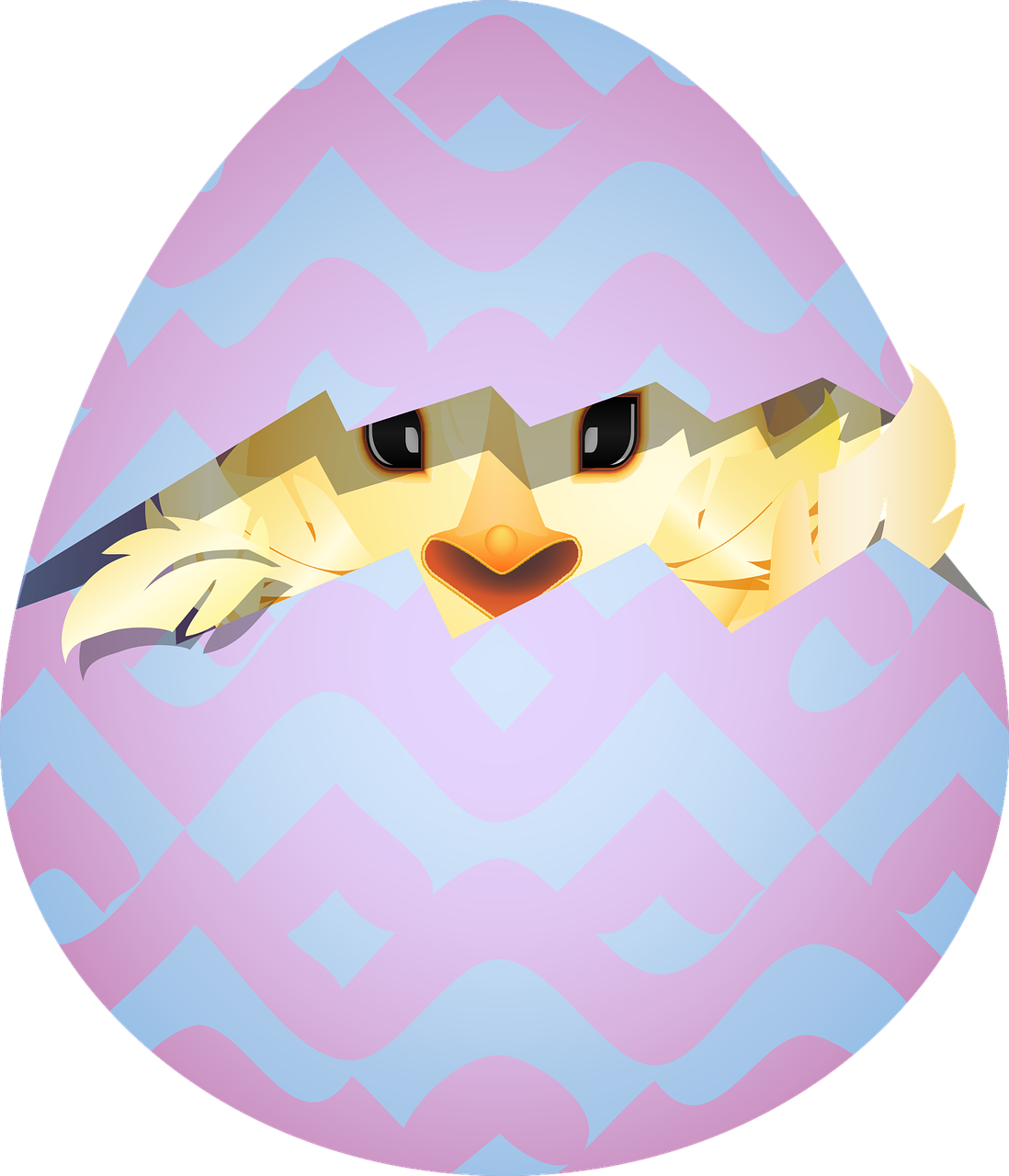 graphic  chick smiley  easter egg free photo