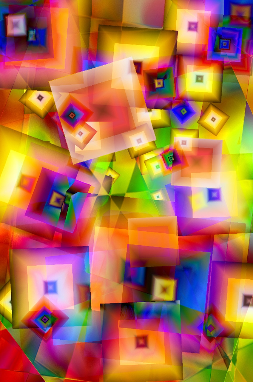 graphic art abstract art colorful free photo