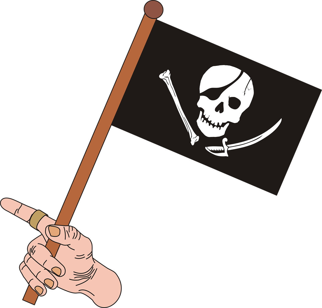 graphics pirate skull free photo