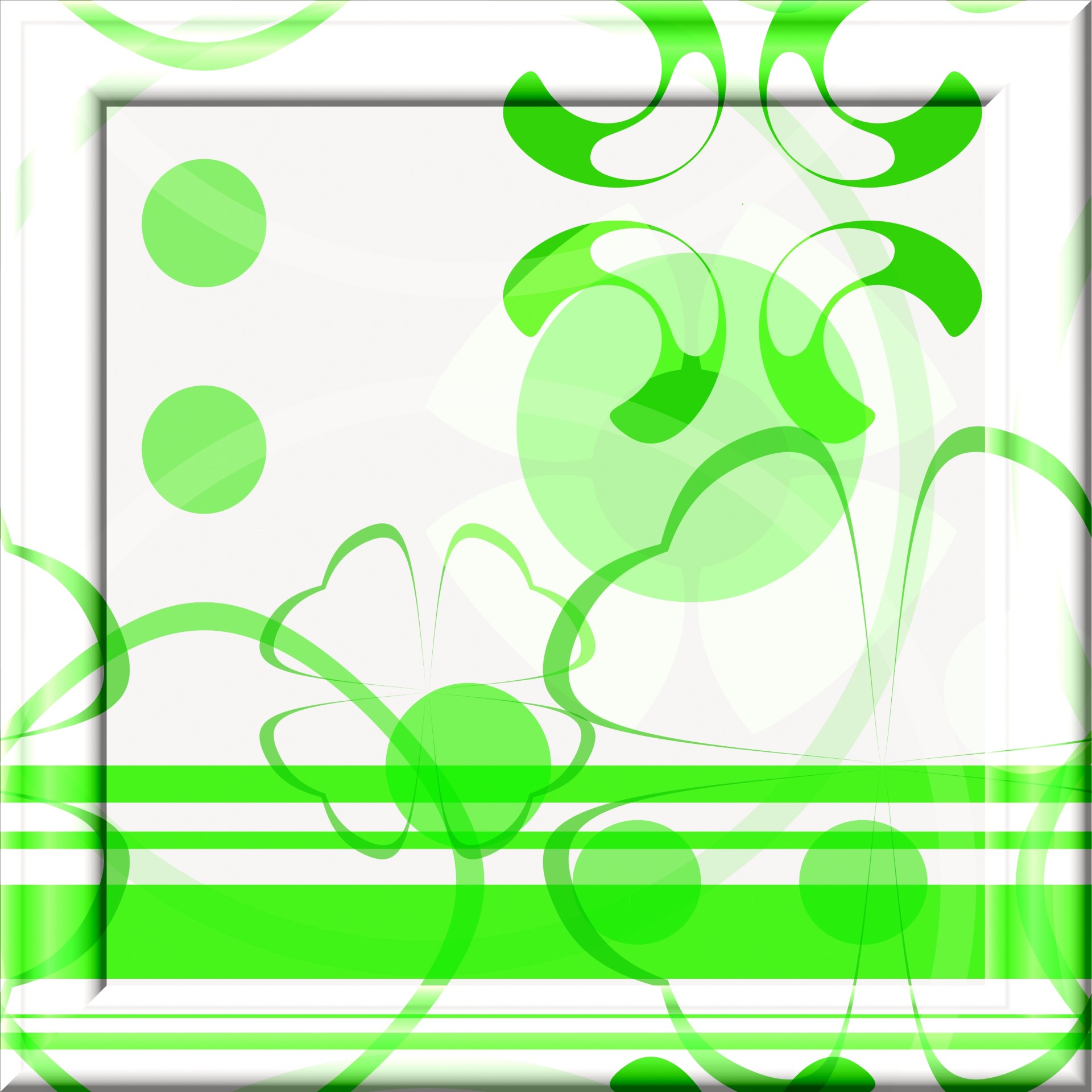 3d glass green free photo