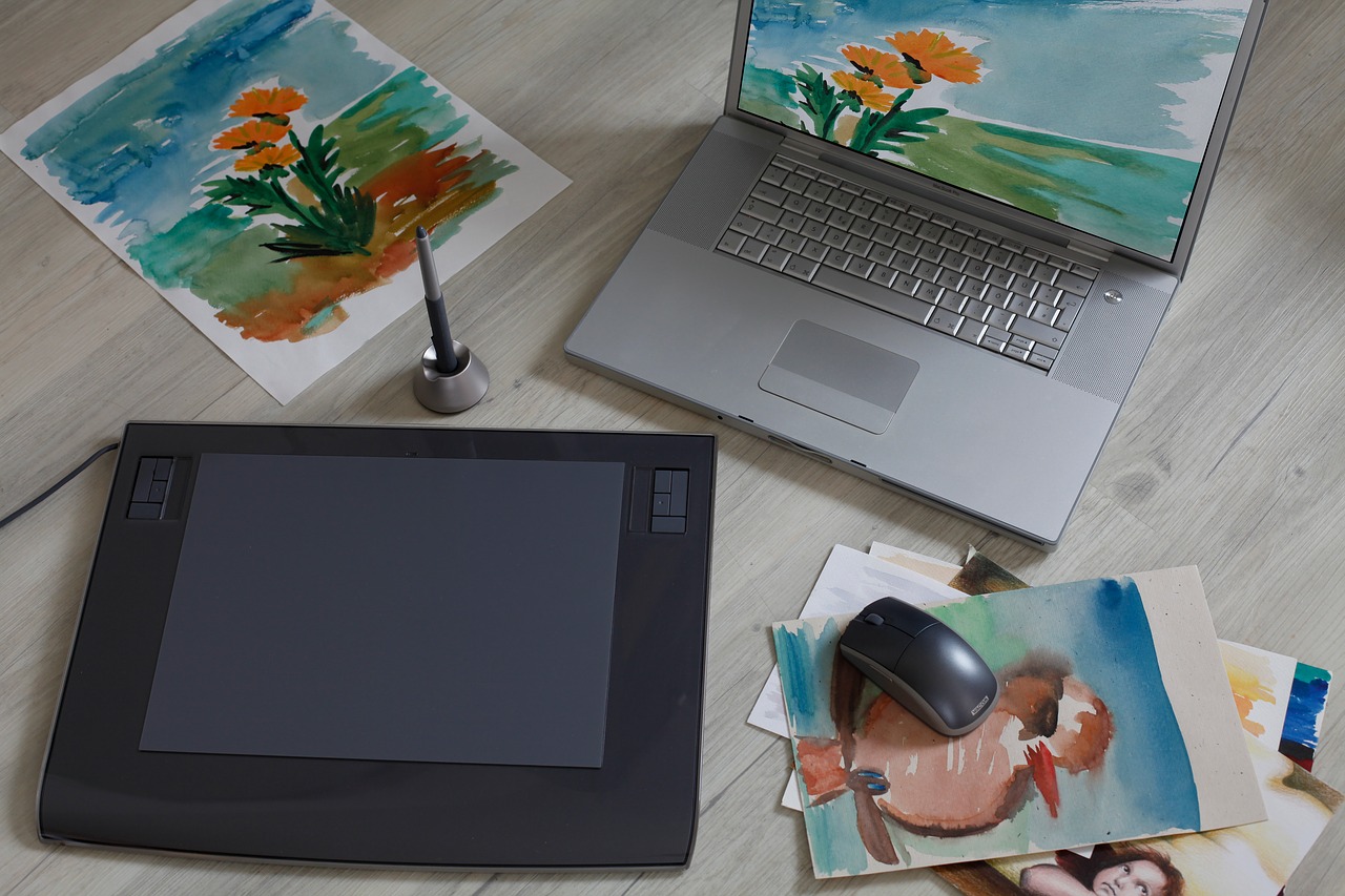 graphics tablet digital drawing computer free photo