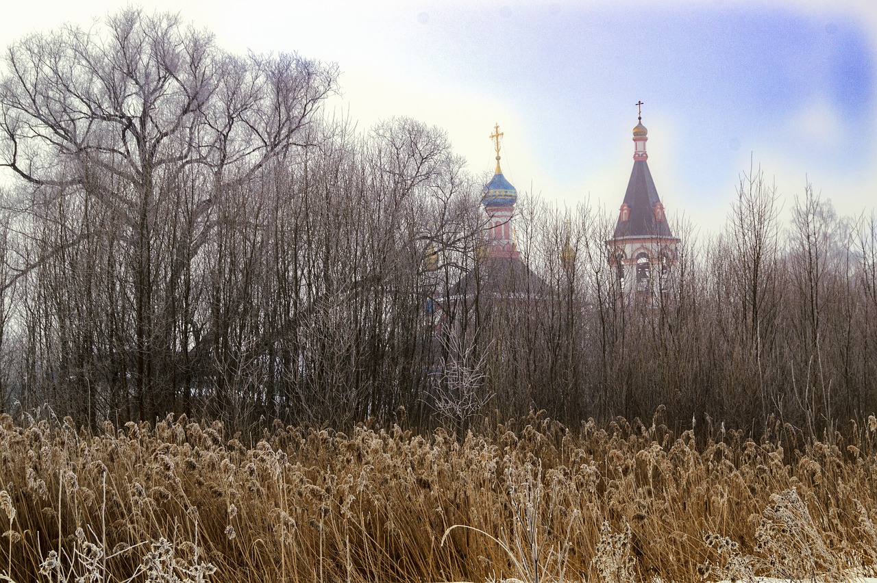 grass temple orthodox free photo