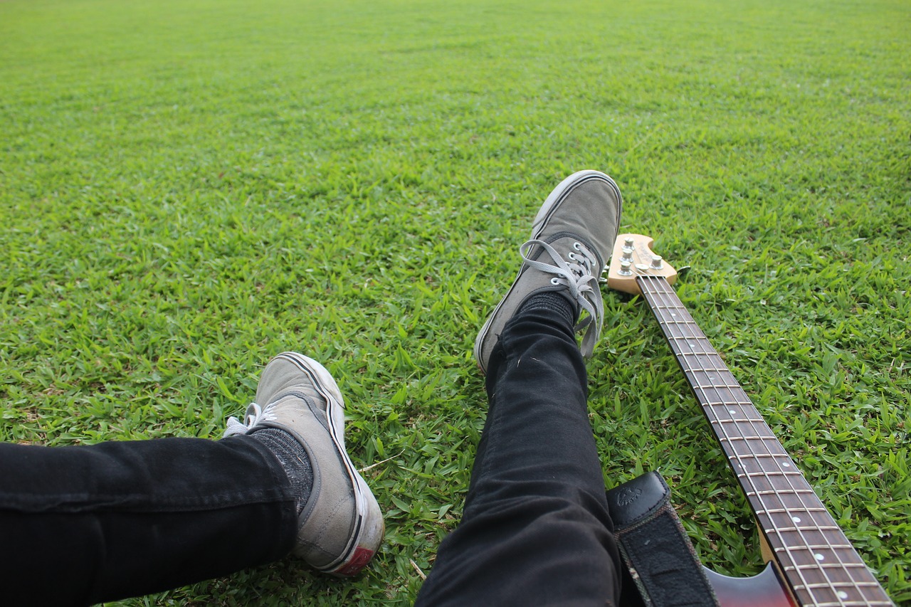 grass field relaxation free photo