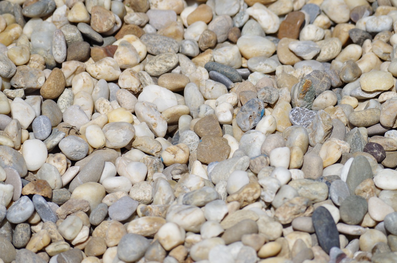 gravel stones rockery free photo