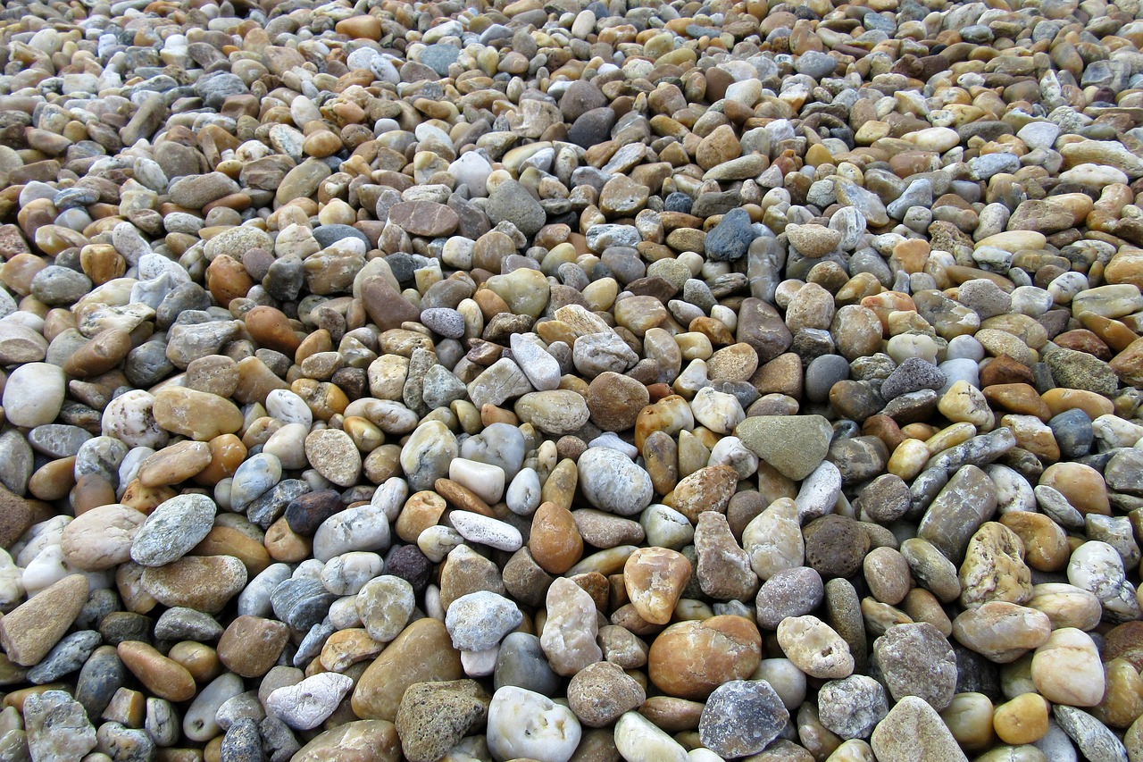 gravel beach background free photo