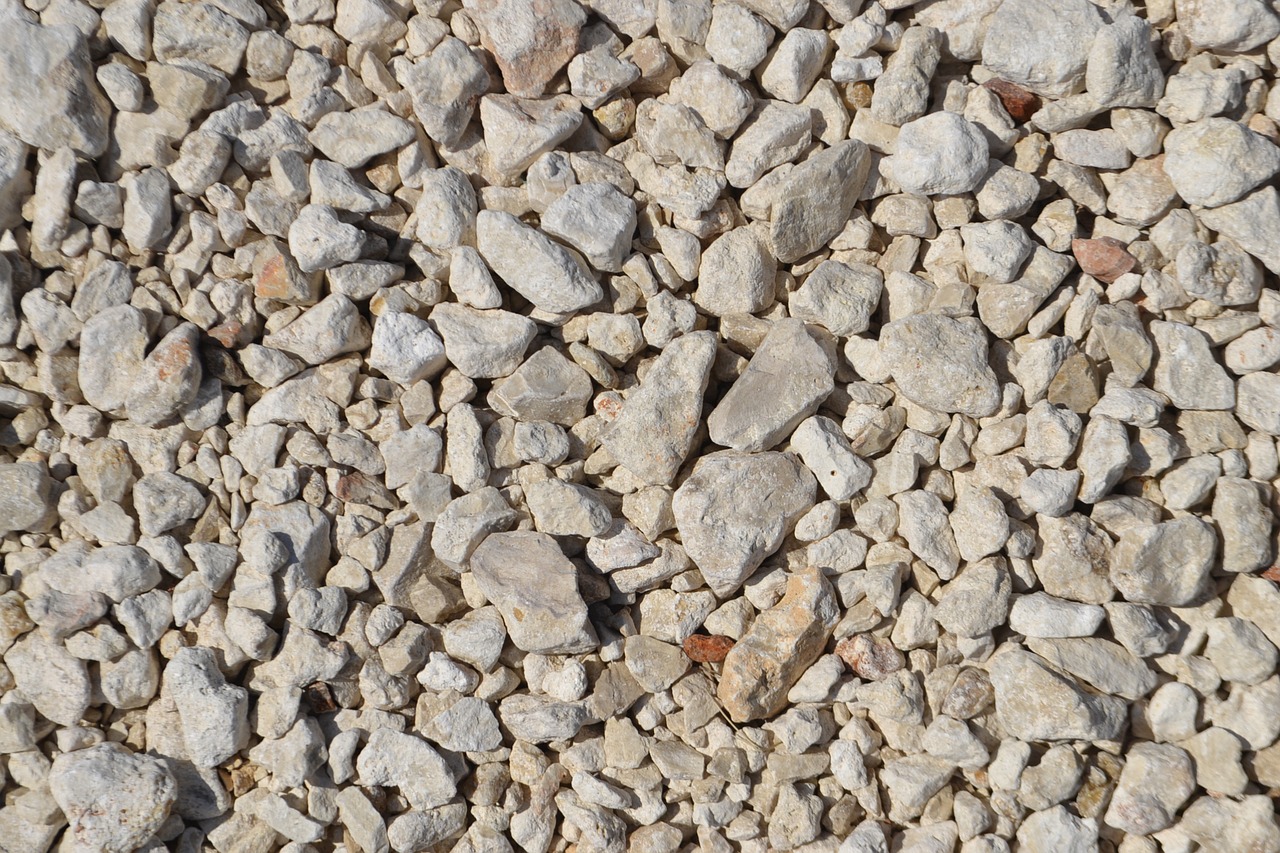 gravel white rocks stone free photo