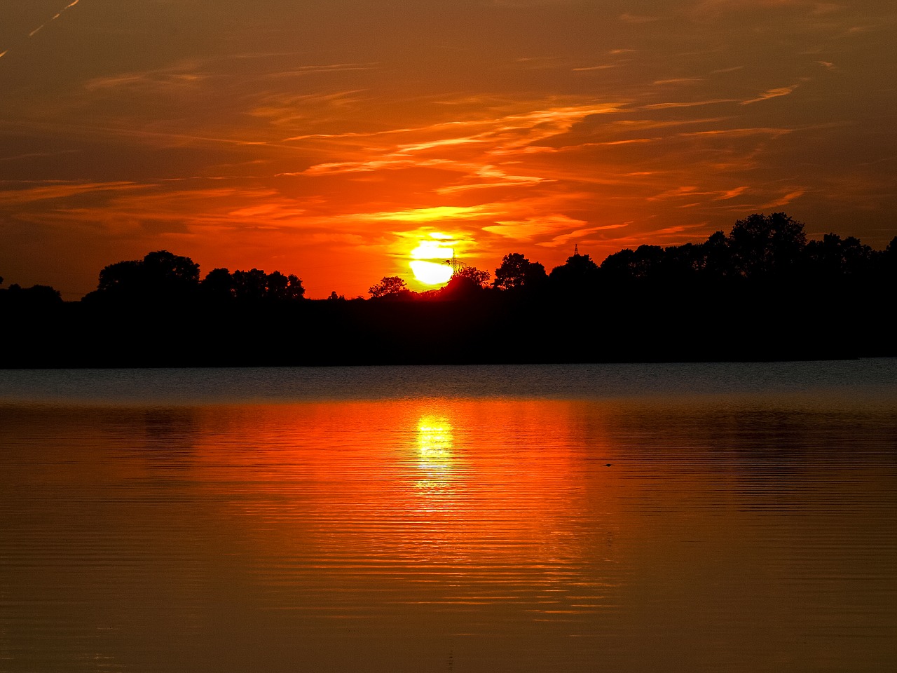 gravel pond pond water free photo