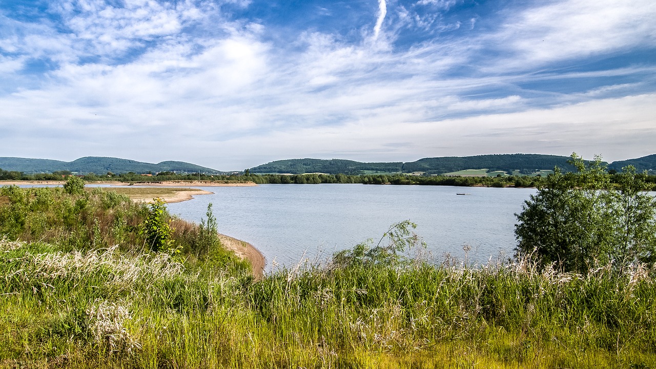 gravel pond pond water free photo