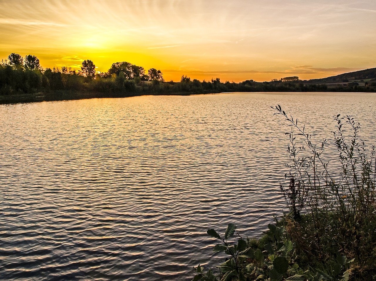 gravel pond pond water free photo