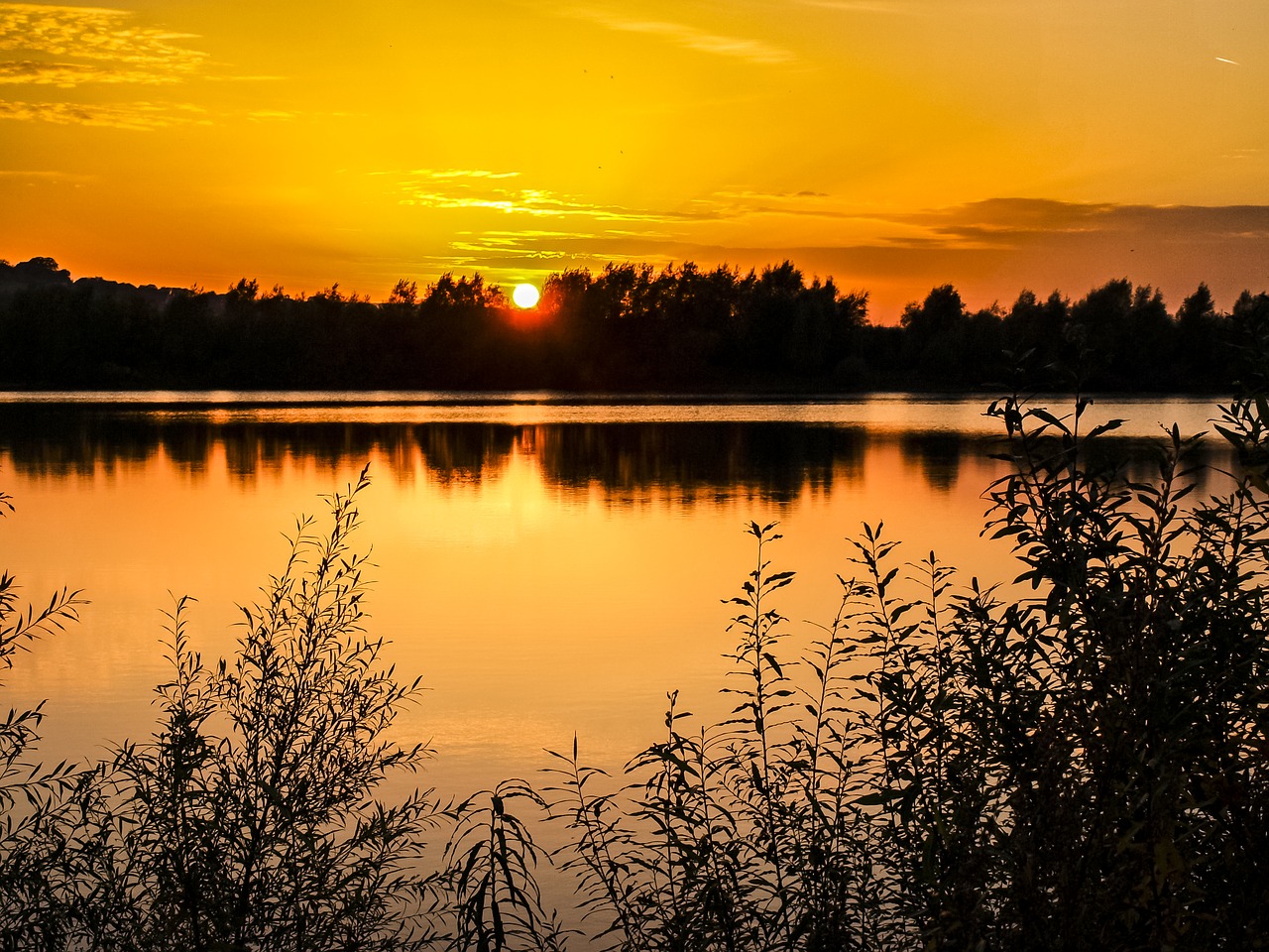 gravel pond pond water free photo