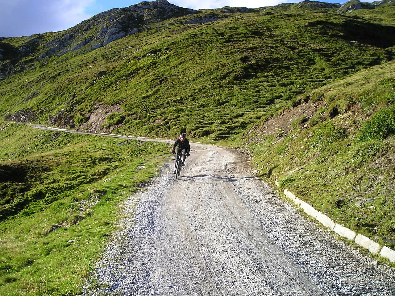 gravel road mountain bike bike free photo