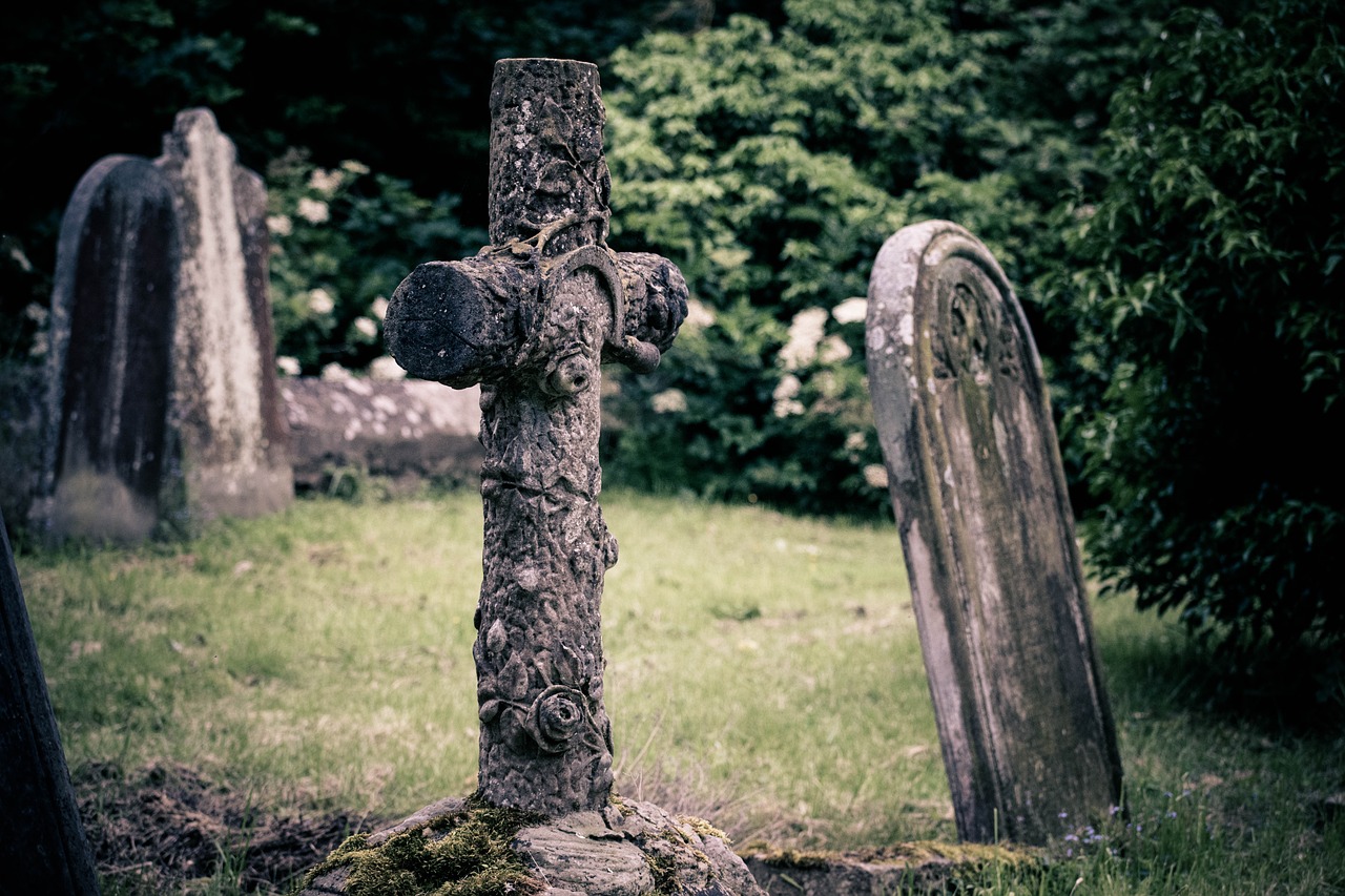 gravestone cross church free photo